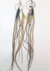 Feather Earrings White-Tribe of Two