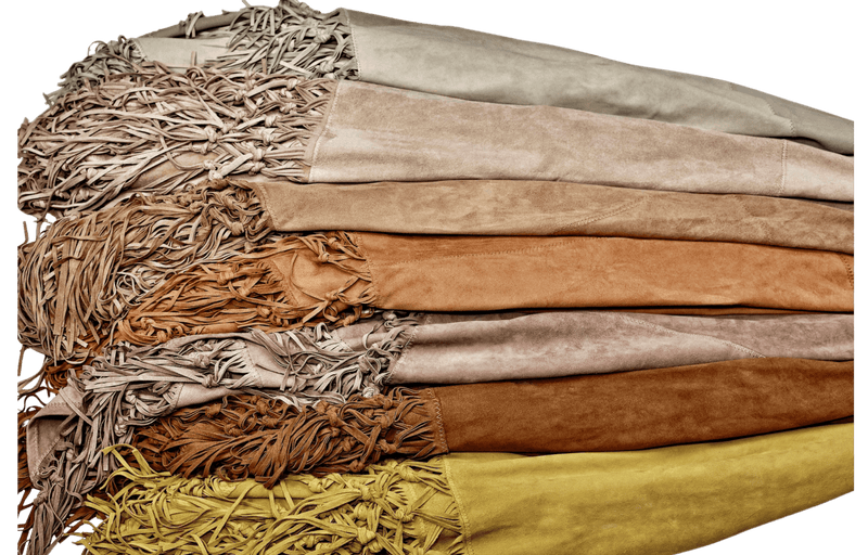 Fringe Suede Shawl-Tribe of Two