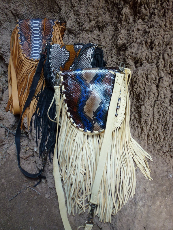 Handbags - Native Fringe Saddle Bag <I> Indio</I>