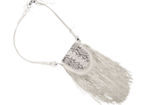 Handbags - Native Fringe Saddle Bag <I> River Rock </I>