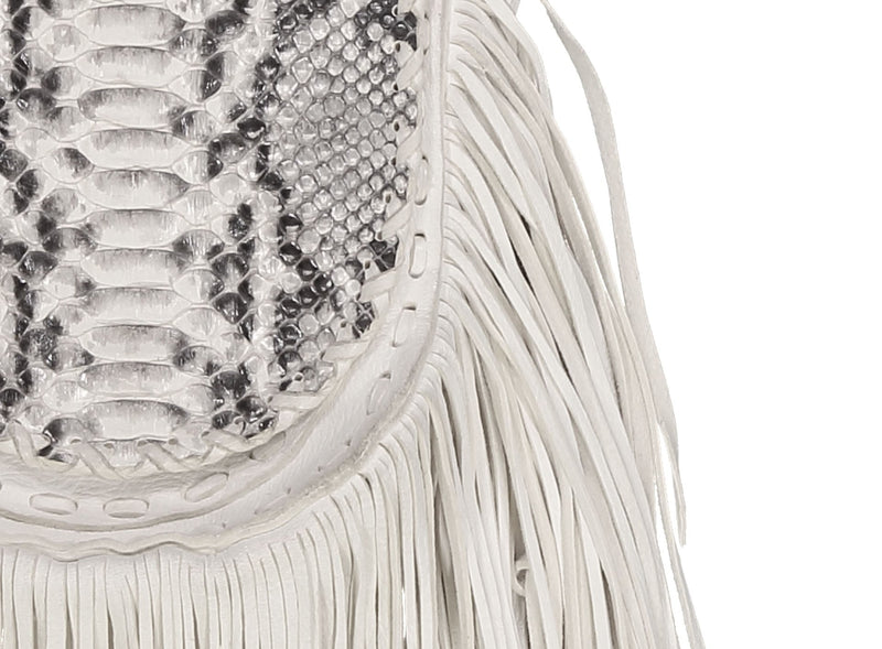 Handbags - Native Fringe Saddle Bag <I> River Rock </I>