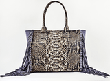 Metallic Fringe Tote