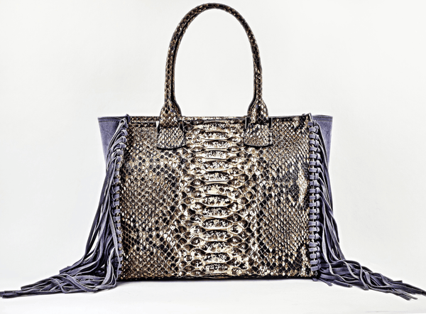 Metallic Fringe Tote