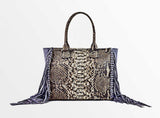 Metallic Fringe Tote