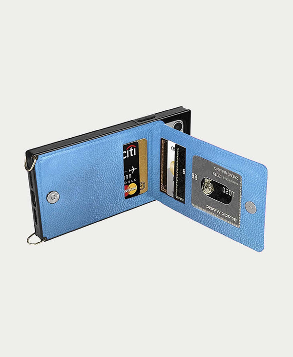 Mobile Phone Cases - Phone Case Wallet <I>BlueSuede</I>